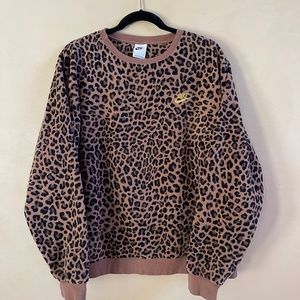 Nike Leopard Print Sweatshirt XL